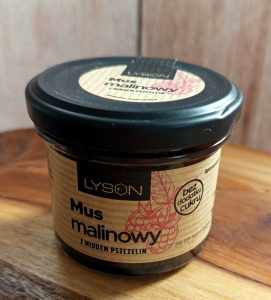 Mus malinowy z miodem 100g