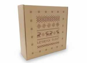 Pudełko prezentowe świąteczny Renifery 