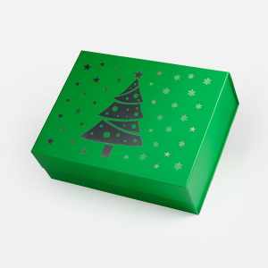 Pudełko Magnetyczne Świąteczne Zielone 