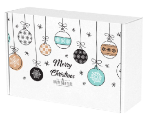 Pudełko świąteczne bombki 