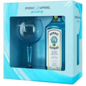 Gin Bombay Sapphire  z Kieliszkiem 0,7L  40%