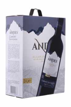 Wino Andes Cabernet Sauvignon czerwone wytrawne 3 l (bag-in-box)